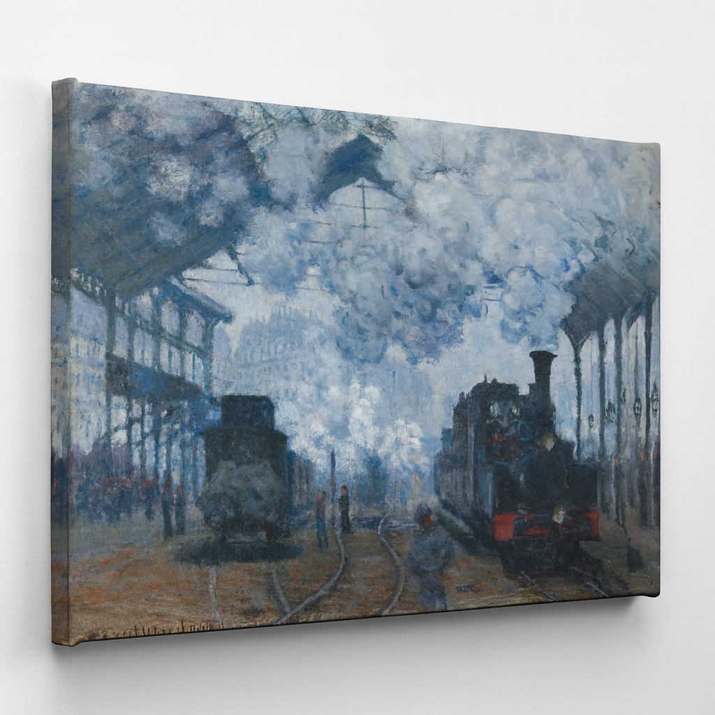 The Gare Saint-Lazare- Arrival of a Train.