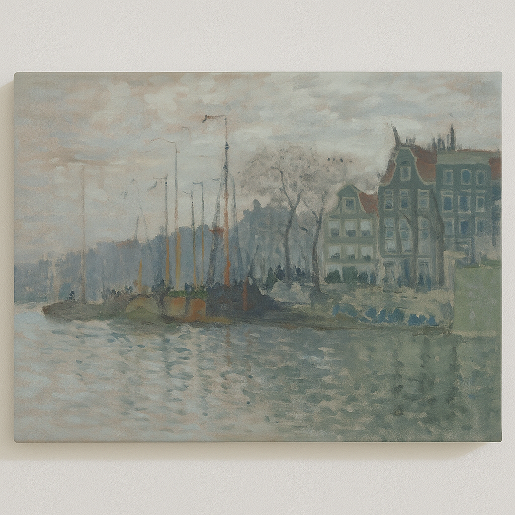 View of the Prins Hendrikkade and the Kromme Waal in Amsterdam.