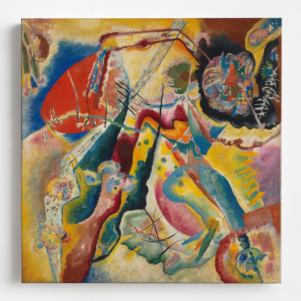 Bild mit rotem Fleck (Painting with Red Spot)